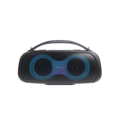 RadioShack 20W Black and Gray Wireless Bluetooth Portable Speaker with Rgb Lights Fm Radio True Wireless