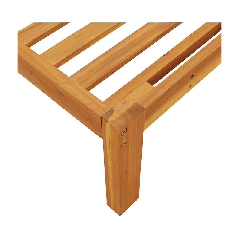 vidaXL Garden Pallet Middle Sofa Natural Wood Solid acacia wood Medium