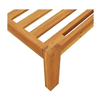 vidaXL Garden Pallet Middle Sofa Natural Wood Solid acacia wood Medium