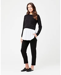 Ripe Maternity Pia Nursing Knit Black