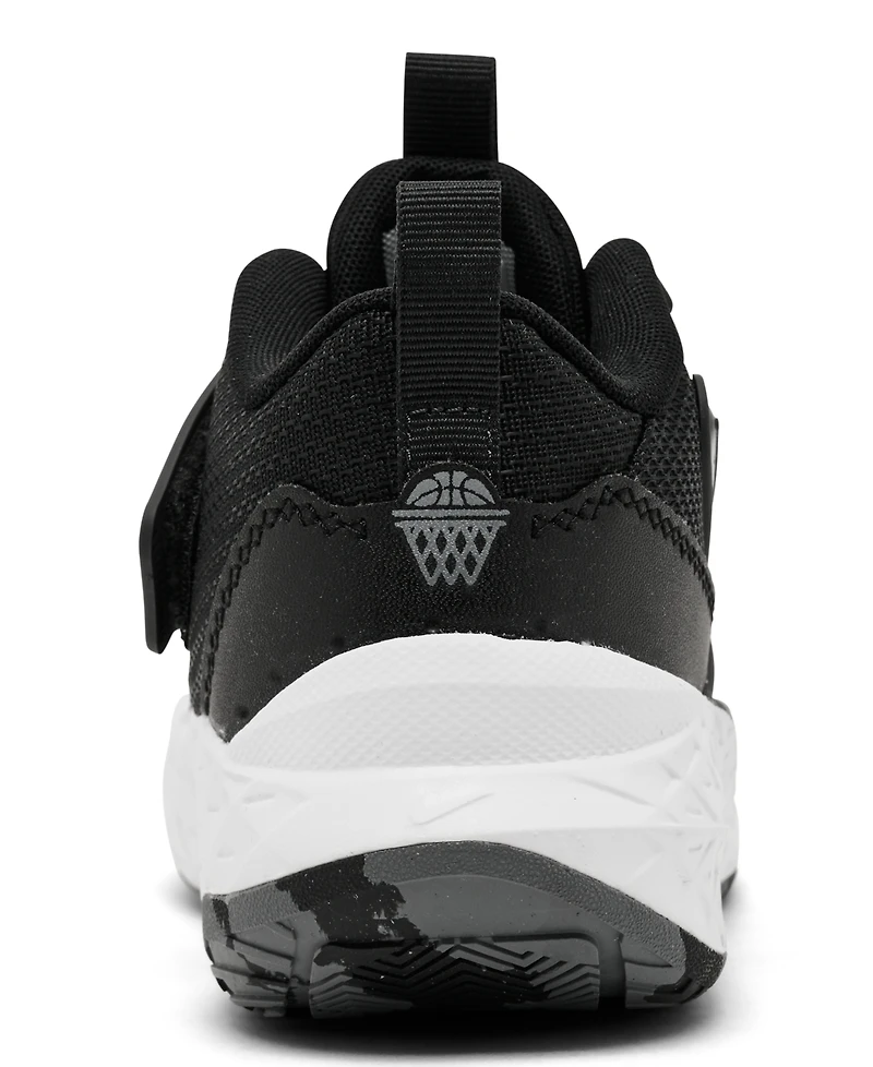 Nike Little Kids Team Hustle D 12 Fastening Strap Basketball Sneakers from Finish Line