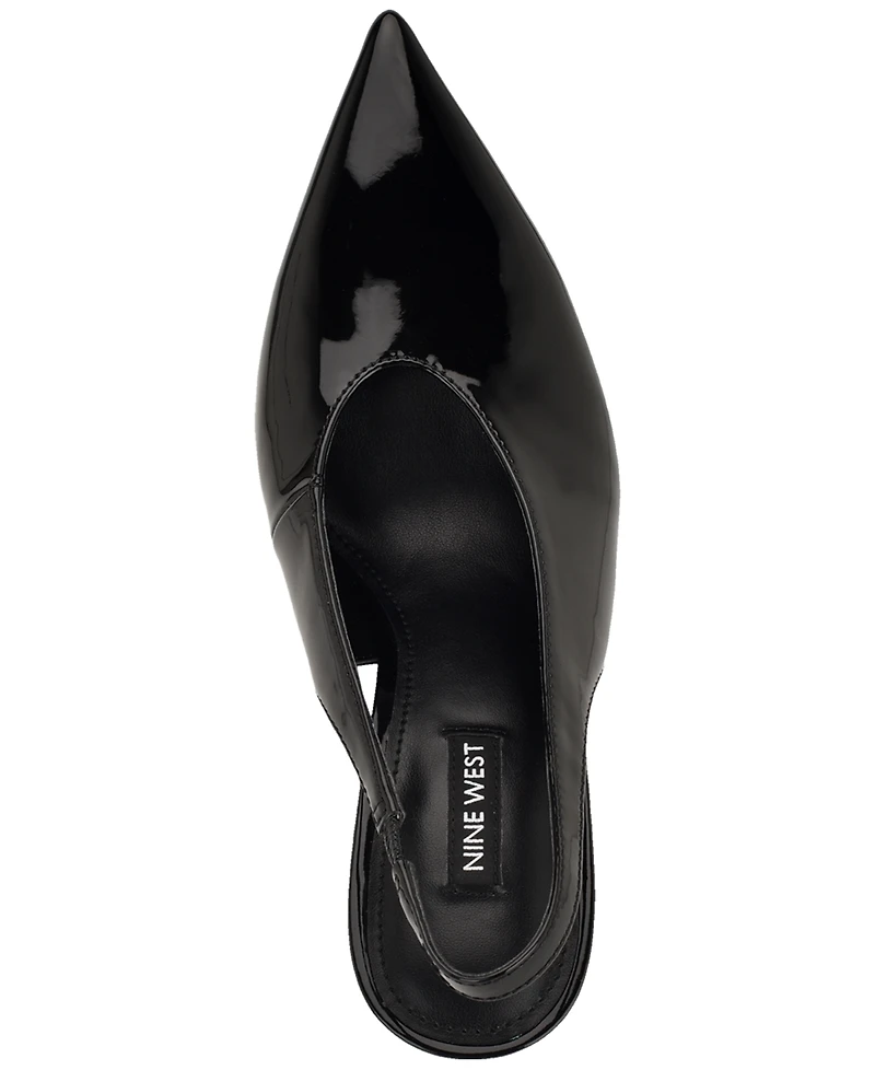 Nine West Women's Kates Pointy Toe Dress Slingback Pumps