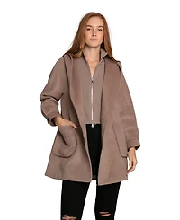 Belle & Bloom Women's Next To You Hooded Wool Blend Coat