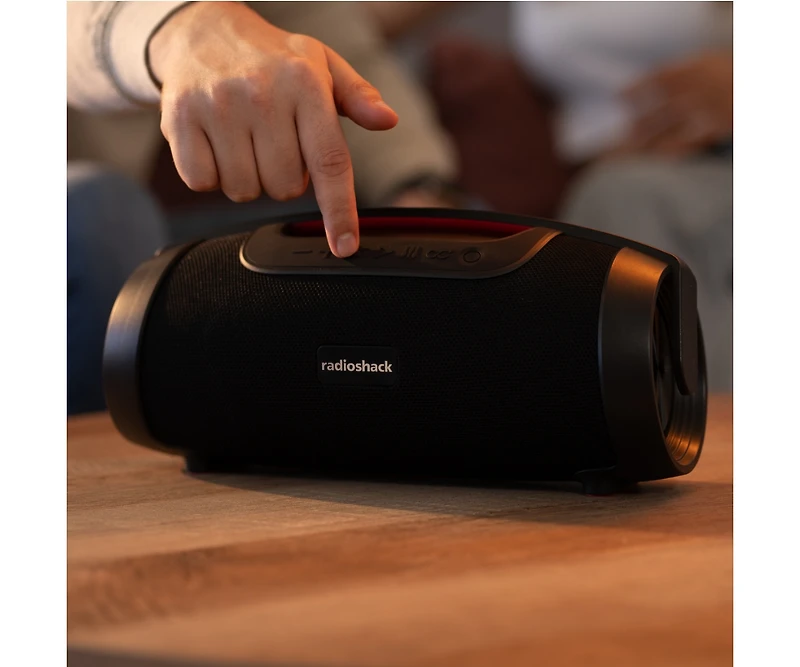 Radioshack 80W Bluetooth Portable Speaker with Rgb lights True Wireless and Type C Charging Port 4001771 Black