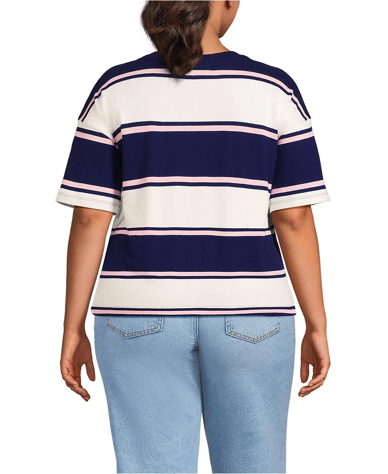 Lands' End Plus Short Sleeve Mariner T-Shirt