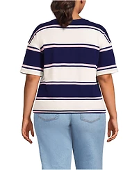 Lands' End Plus Short Sleeve Mariner T-Shirt