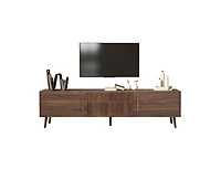 Casainc Mid Century Tv Stand with 2 Drawers, Media Console Table for TVs up to 80" with Storage