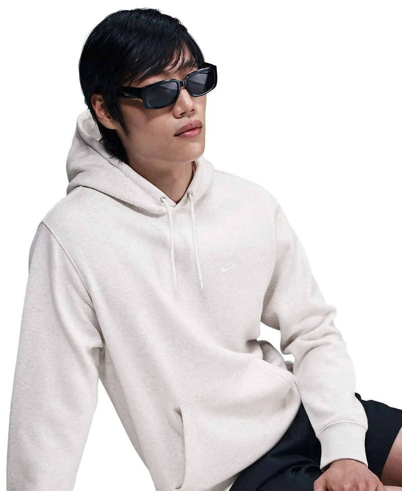 Nike Club Men's Pullover Fleece Logo Hoodie