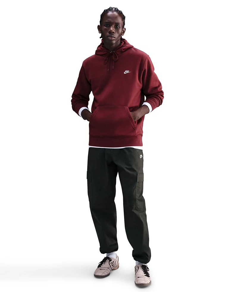 Nike Club Men's Pullover Fleece Logo Hoodie