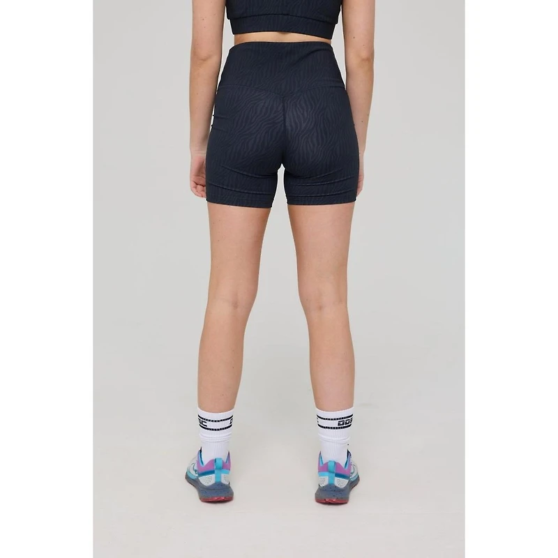 Oosc Infinite High Waisted Shorts - Black Tiger