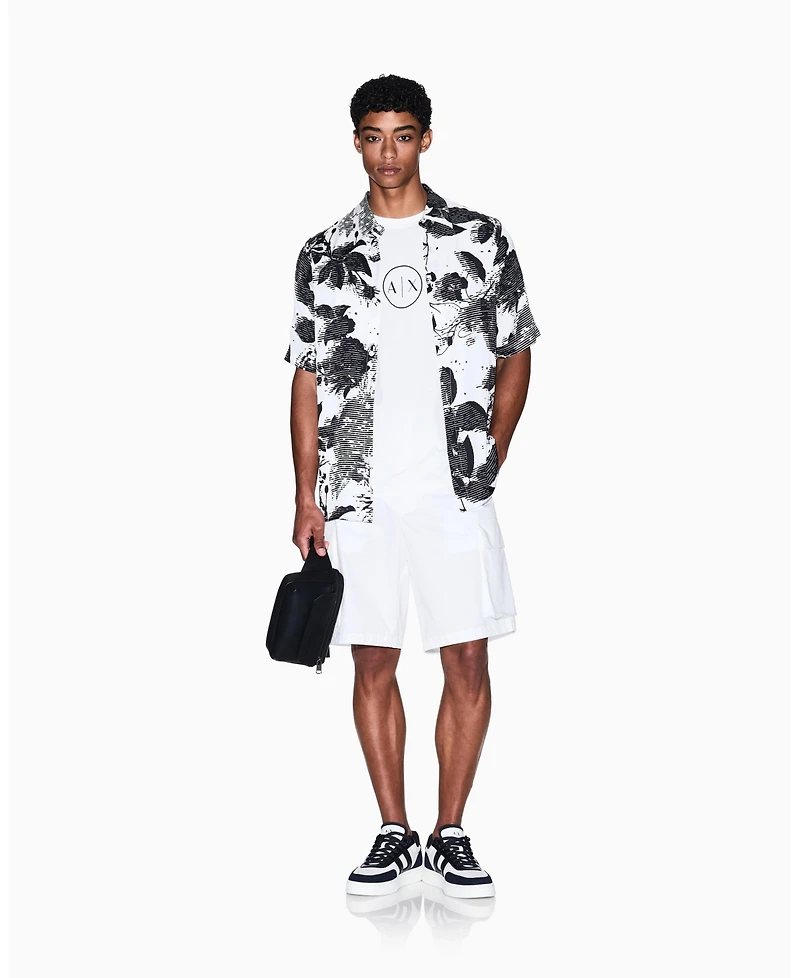 A|X Armani Exchange Men's Cotton Twill Cargo Shorts