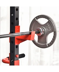 Soozier Adjustable Power Tower Dip Station Pull Up Bar Squat Rack