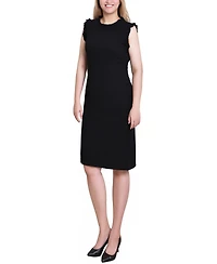 Ny Collection Women's Sleeveless Ruffle Detail Dress