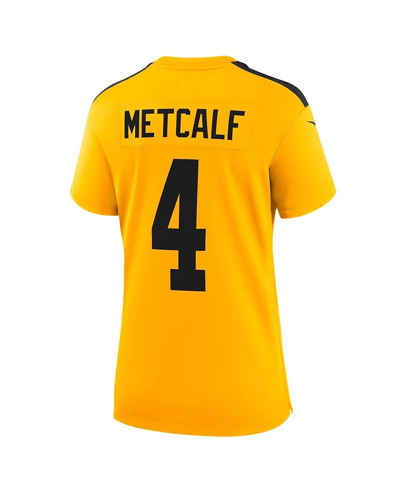 Nike Women's Dk Metcalf Gold Pittsburgh Steelers Alternate 1933 Throwback Game Jersey