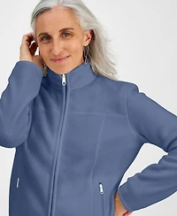 Style & Co Petite Polar Fleece Zip-Front Jacket, Created for Macy's