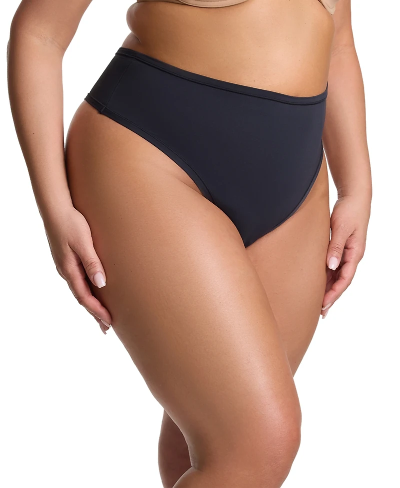 Hanky Panky Women's YourFit Plus High Cut Thong Panty