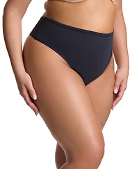 Hanky Panky Women's YourFit Plus High Cut Thong Panty