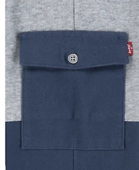 Levi's Boys 4-7 2-Piece Hooded Shacket Top and Jogger Pants Set