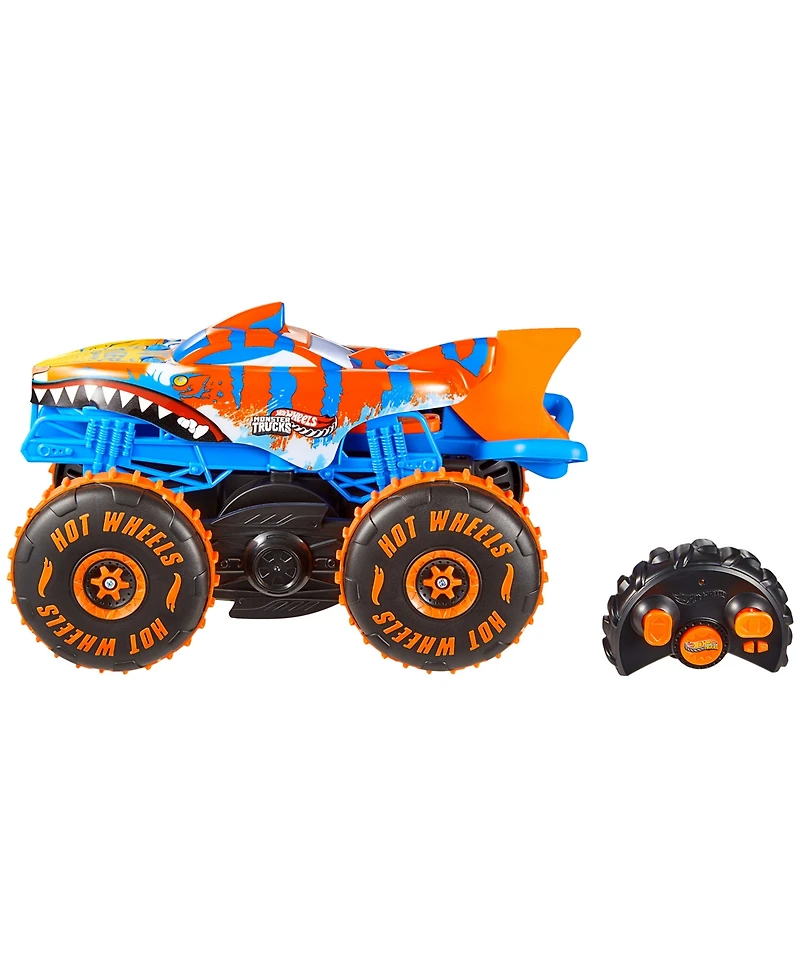 Hot Wheels Monster Trucks Tiger Shark Climber Rc Vehicle Toy