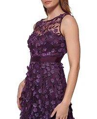 Eliza J Women's Tiered Floating Flowers Dress