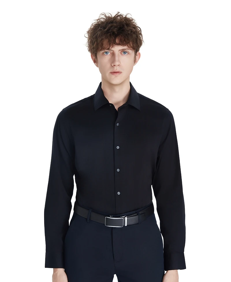 Bar Iii Men's Sateen Solid Dress Shirt, Macy's Exclusive