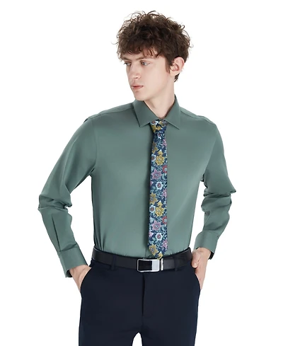 Bar Iii Men's Sateen Solid Dress Shirt, Macy's Exclusive