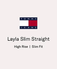 Tommy Jeans Women's Layla High-Rise Slim Straight Jeans