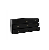 Casainc Modern 9-Drawer Storage Cabinet Dresser Wide Chest of Drawers