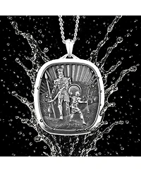 Vincero Men's Necklace The David & Goliath Pendant - Silver
