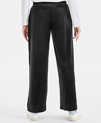 Style & Co Women's Wide-Leg Velour Lounge Pants, Macy's Exclusive