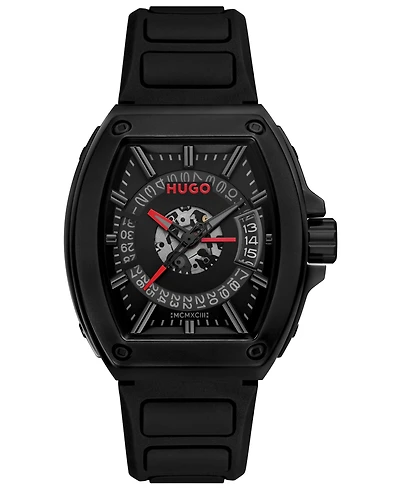 Hugo Boss Men's Hugo Id Quartz Basic Calendar Silicone Watch