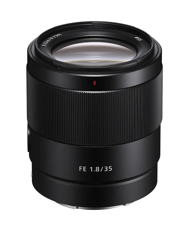 Sony Fe 35mm f/1.8 Lens for Sony E, Bundle with Flashpoint Zoom Li-on X R2 Ttl Flash, 55mm Filter Kit, Cleaning Kit