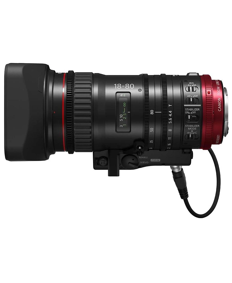 Canon Cn-e 18-80mm T4.4 Compact-servo Cinema Lens for Canon Ef