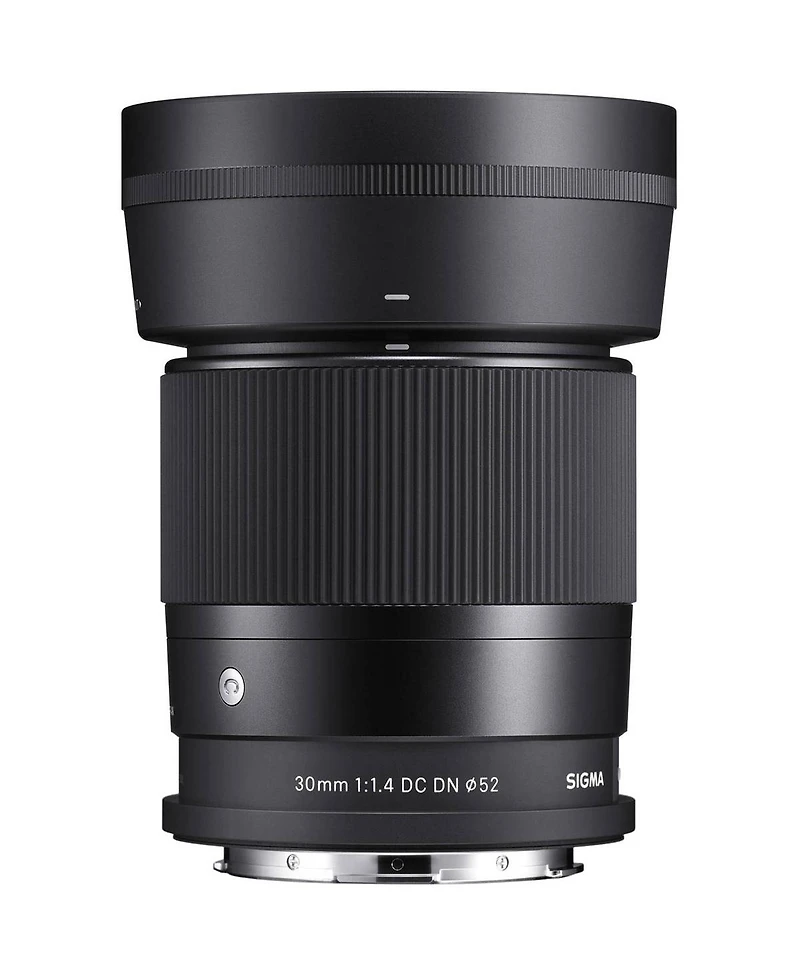 Sigma 30mm f/1.4 Dc Dn Contemporary Lens for L Mount, Bundle with 52mm Uv Filter, Lens Pouch, Lens Cleaner, Cleaning Kit, Pc Software Kit, Lens Cap