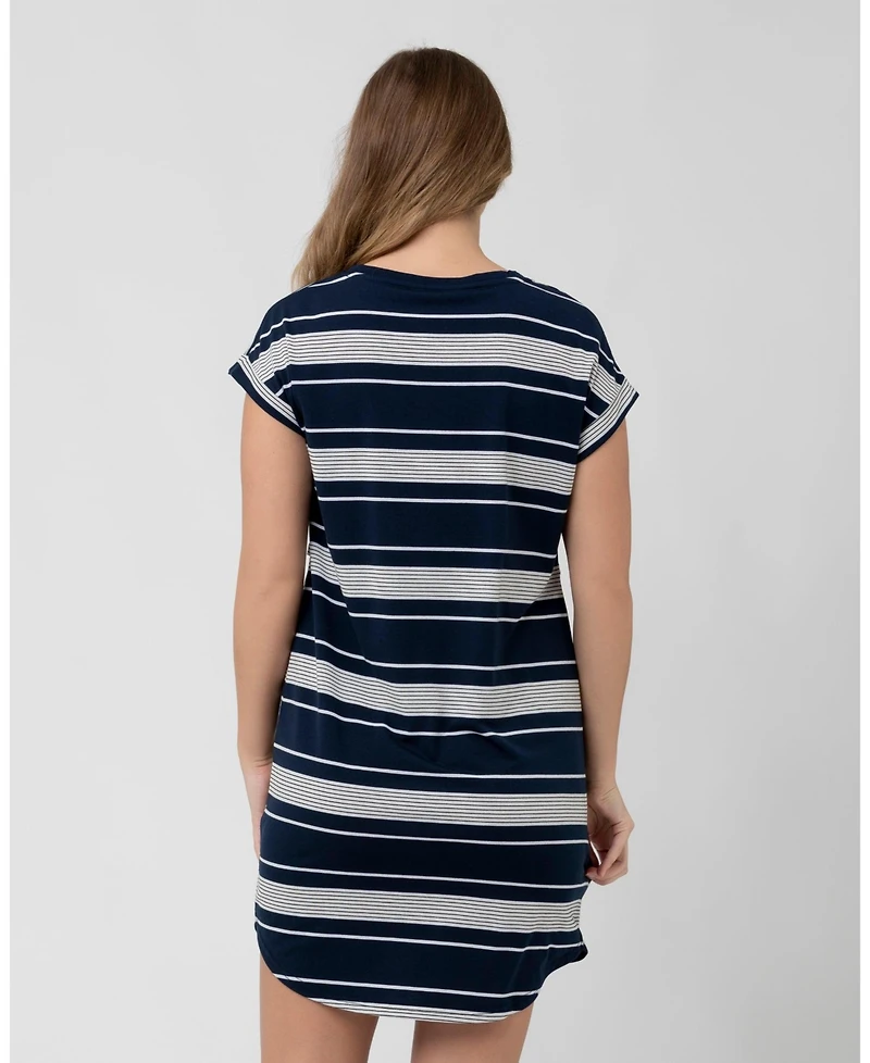 Ripe Maternity Stevie Nursing Nightie Navy, White, and Black for Comfortable Wear