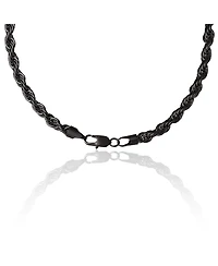 Lucky Brand Black Twisted Rope Chain Necklace