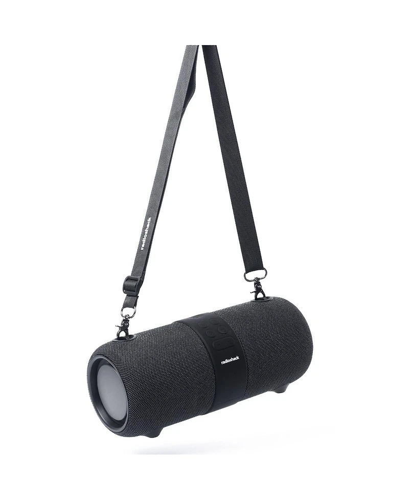 RadioShack 14W Bluetooth Water Resistant Portable Speaker with Fm Radio With Lights 4001763 Black