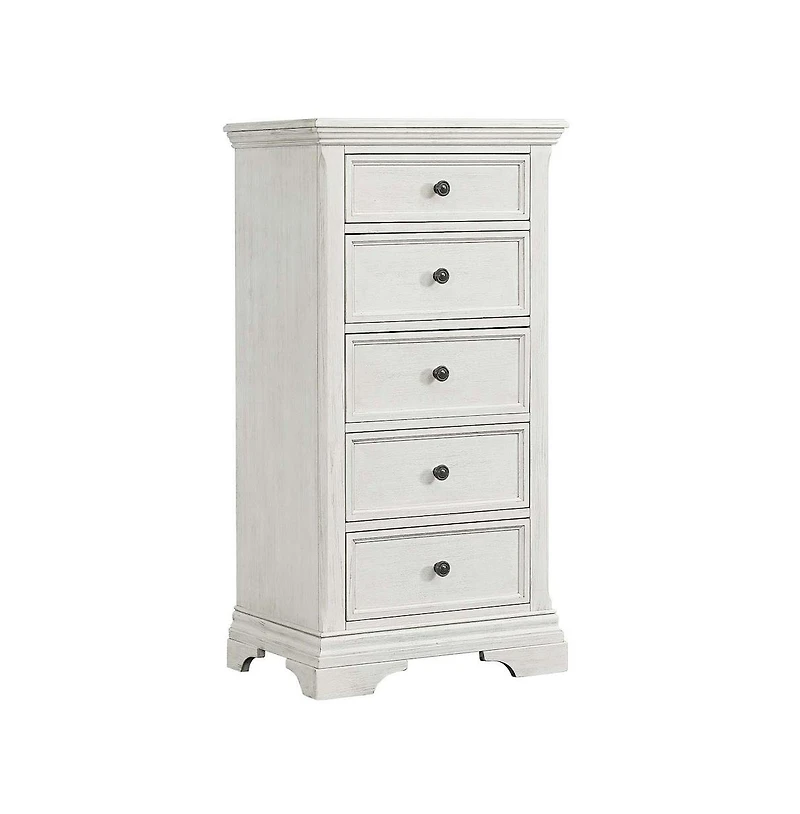 Westwood Design Olivia Traditional Wood Pier Chest in Brushed White
