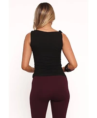 Petal and Pup Lainey Twist Knit Top - Black