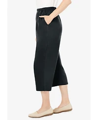 Woman Within Women's 7-Day Knit Capri