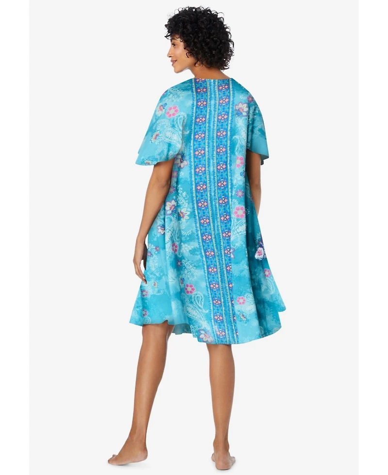 Only Neccessities Women's Necessities Short Sweeping Printed Lounger