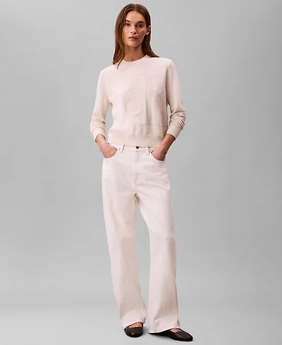 Calvin Klein Jeans Women's Monogram Logo Sweater