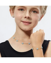 Anna Zuckerman Petit Rosie Bracelet in Sky Blue