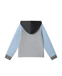 Andy & Evan Big Boys Toddler/Child Lt Blue Raglan Hooded Tee