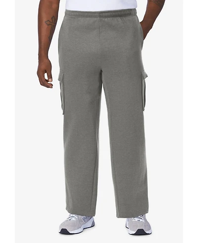 KingSize Big & Tall Fleece Cargo Sweatpants