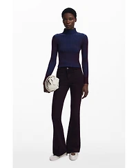 Desigual Women's Fitted ribbed sweater