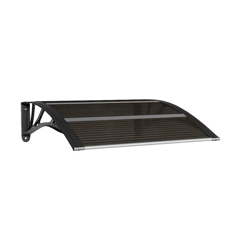 vidaXL Door Canopy Black 31.5"x29.5" Polycarbonate