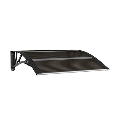 vidaXL Door Canopy Black 31.5"x29.5" Polycarbonate