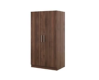 Casainc 2-Door Storage Wardrobe Cabinet Armoire with 3 Storage Shelves
