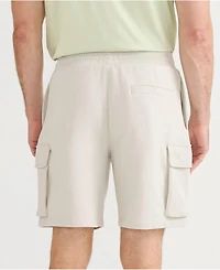 Lands' End Men's Serious Sweats French Terry Cargo Shorts